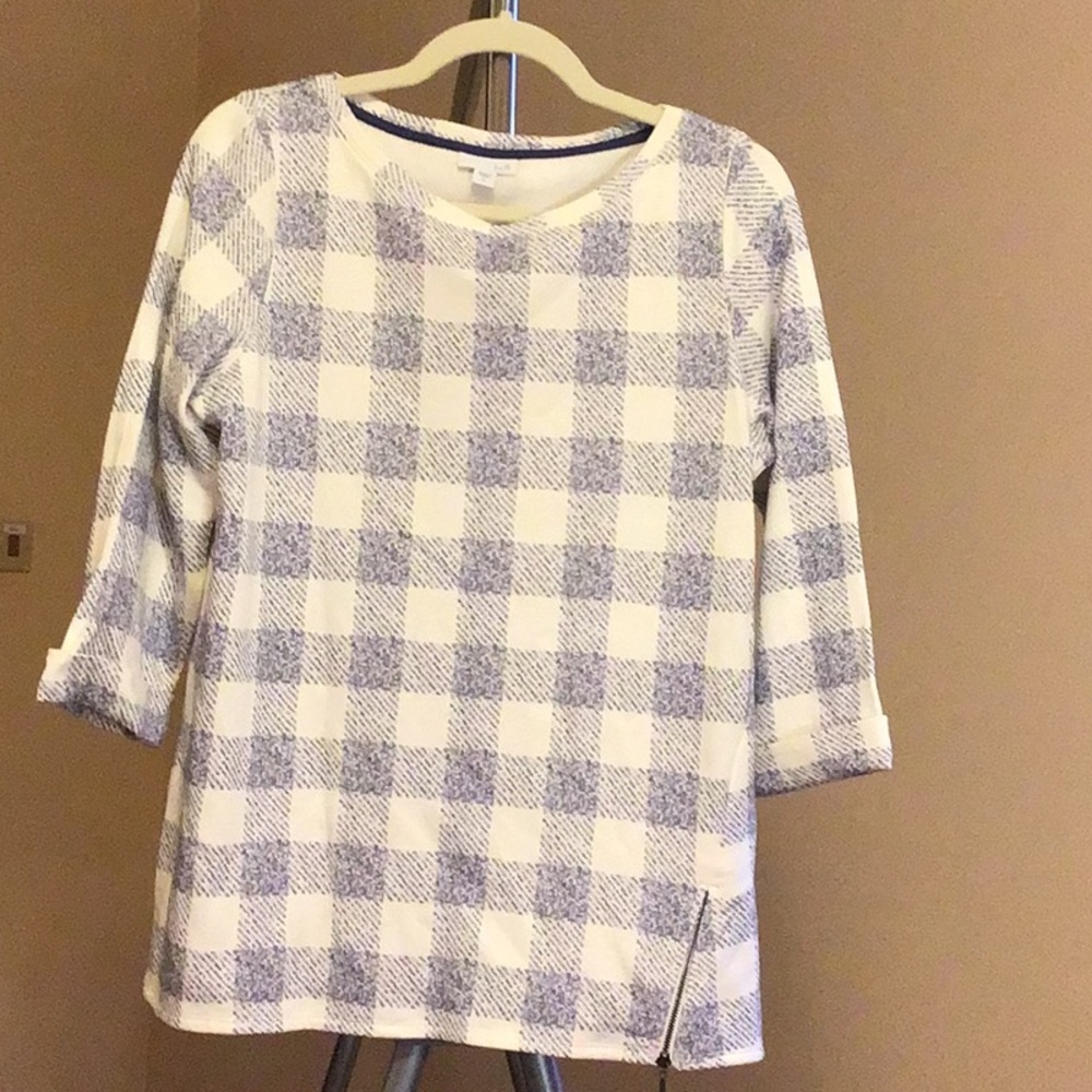 J.Jill Boatneck Side-zip Knit Top